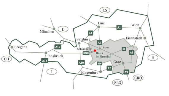 Österreich Landkarte