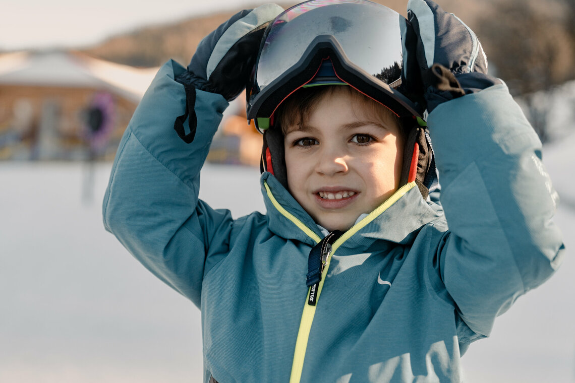 Skistart für die Kinder