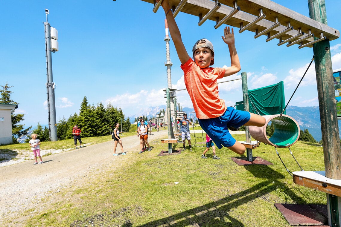 Spielplatz für Kinder am Gipfel des Hauser Kaibling