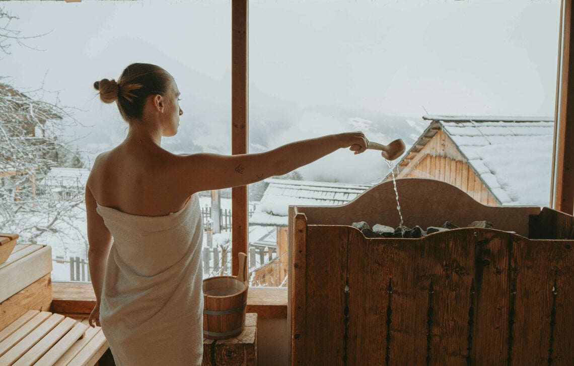 Panoramasauna Aufguss